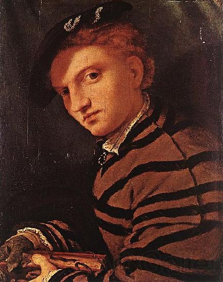 Lorenzo Lotto Young Man with Book Germany oil painting art